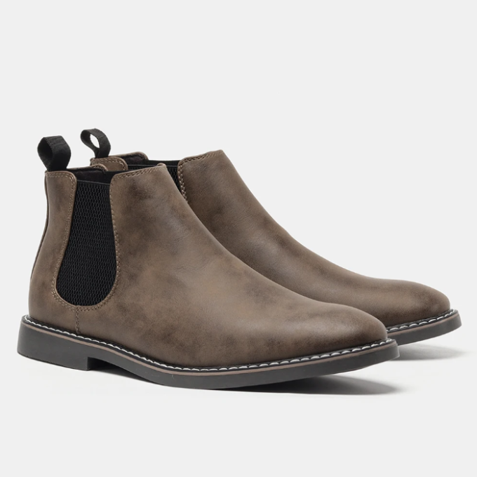 Herrchelsea boots, släta – detalj 2 | LUMINĀFASH