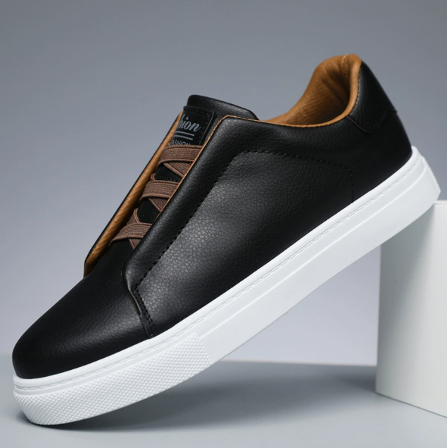 Herrsneakers med snörning och tjock sula – Sneakers herrmode | LUMINĀFASH
