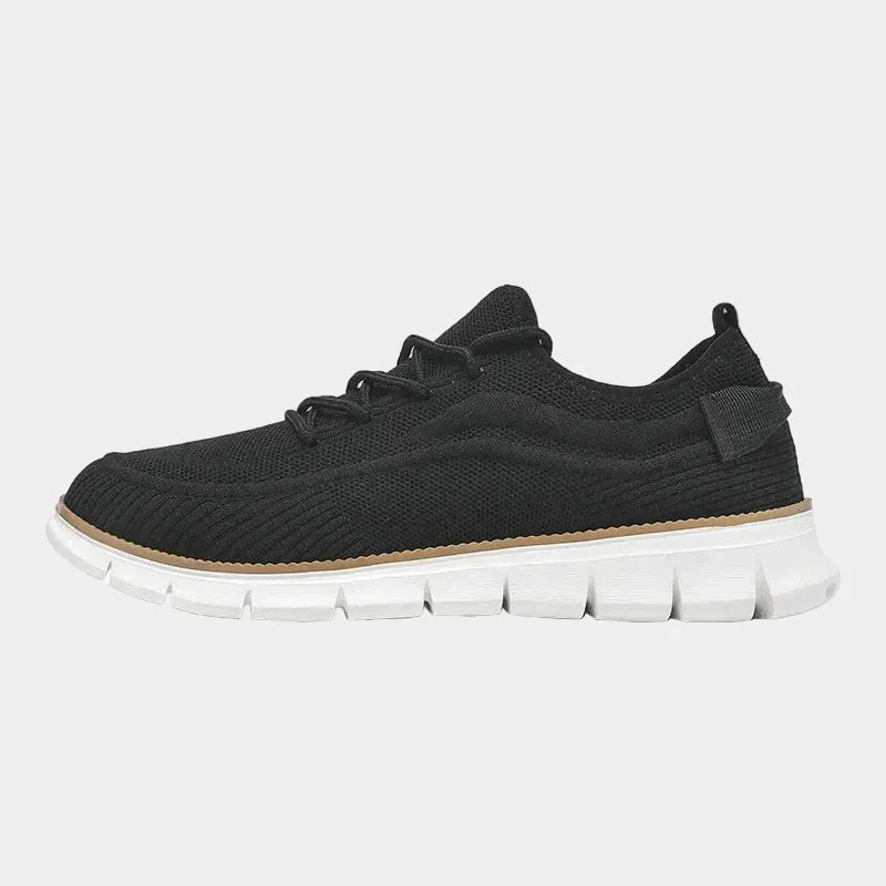 Herrsneakers i nätmaterial med snörning – Sneakers herrmode | LUMINĀFASH