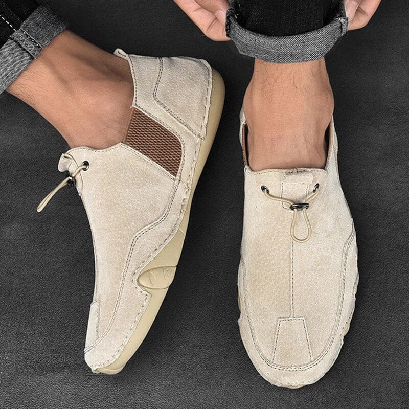 Herrskor med elastisk dragkedja att trä på – Sneakers herrmode | LUMINĀFASH