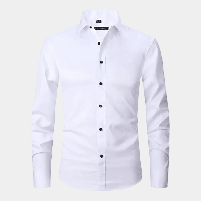 Enfärgad herrskjorta – Skjorta herrmode | LUMINĀFASH