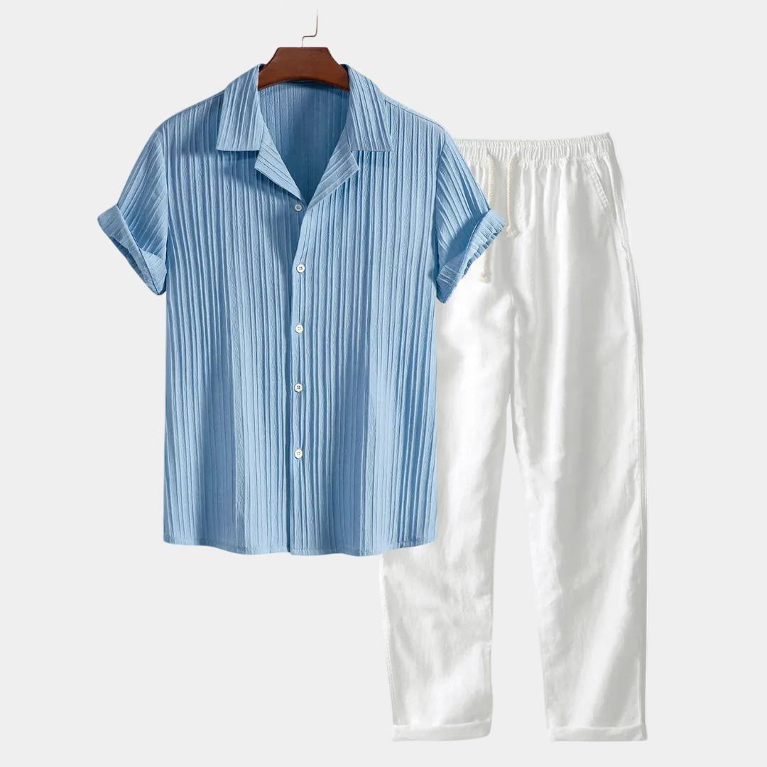 Herrset med knappar – Set herrmode | LUMINĀFASH