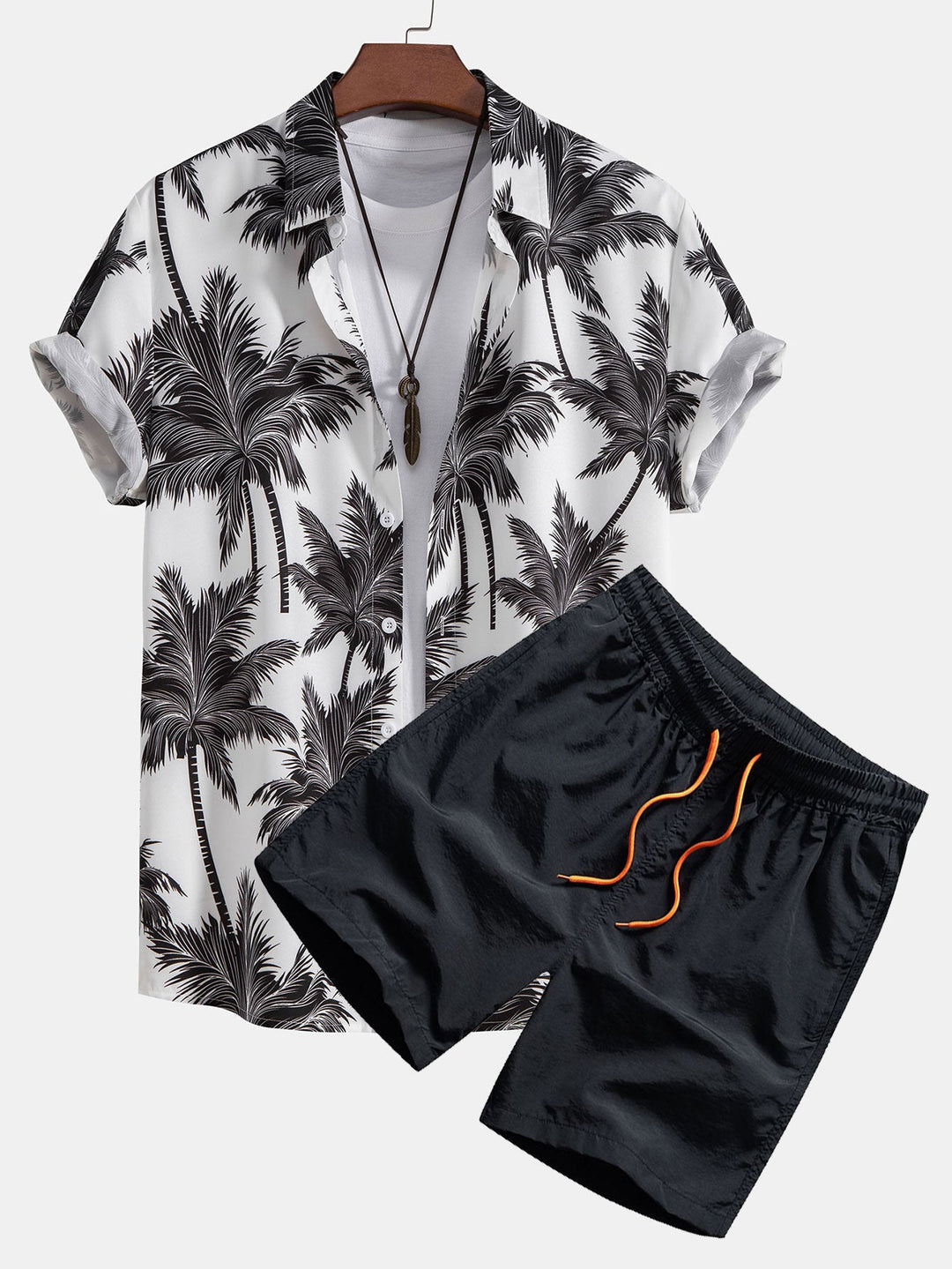 Tryckt herrset med korta ärmar – Set herrmode | LUMINĀFASH