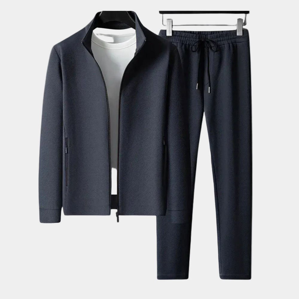 Herrset med dragkedja – detalj 2 | LUMINĀFASH