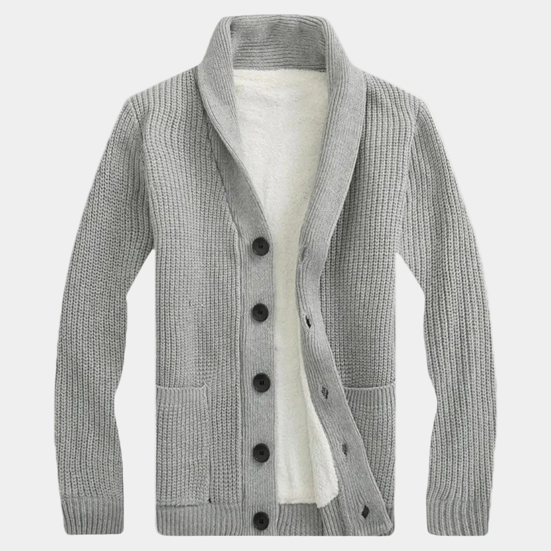 Herrväst med sjalkrage och knappar – Kofta herrmode | LUMINĀFASH