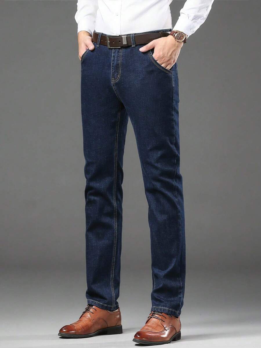 Herrjeans med rakt snitt – Jeans herrmode | LUMINĀFASH
