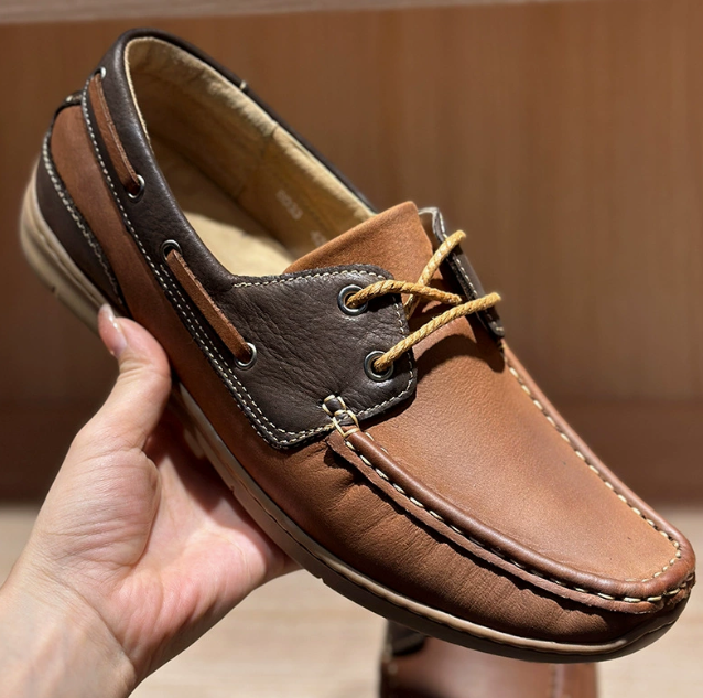 Herrloafers med synlig söm – Loafers herrmode | LUMINĀFASH