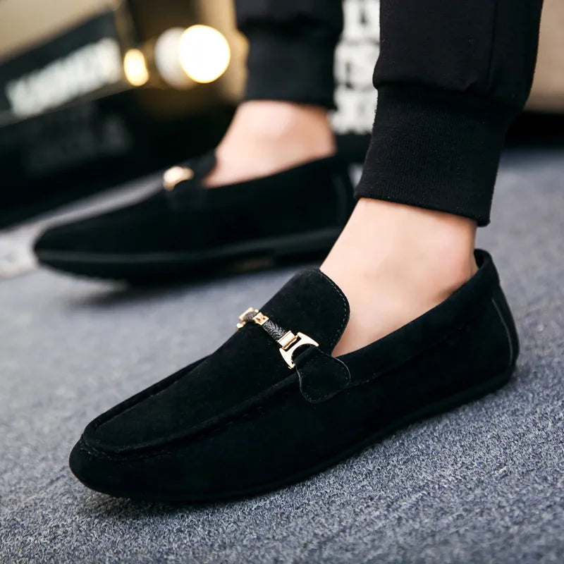 Herrloafers med betselbygel – Loafers herrmode | LUMINĀFASH