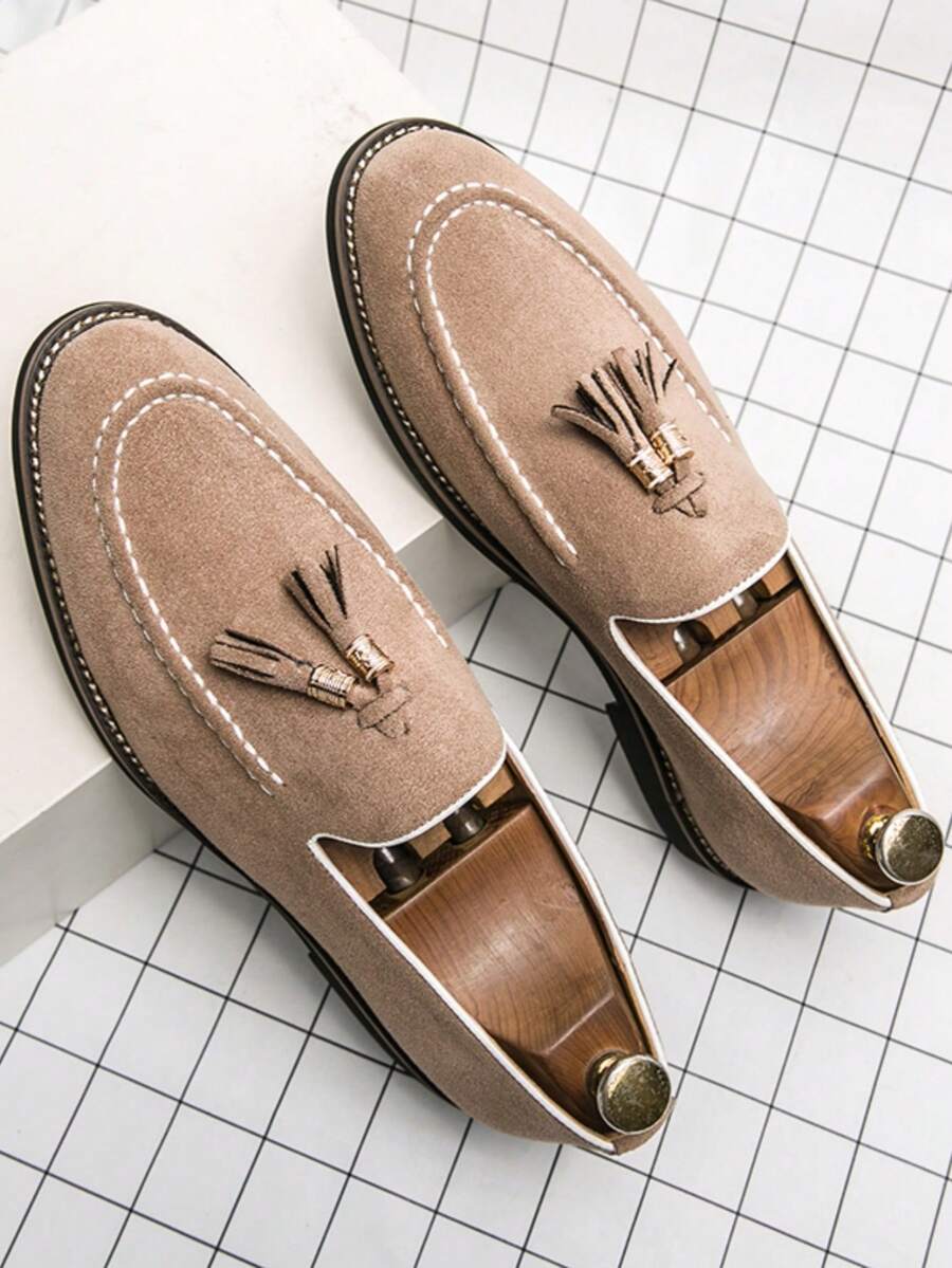 Herrloafers med rem på ovansidan – Loafers herrmode | LUMINĀFASH