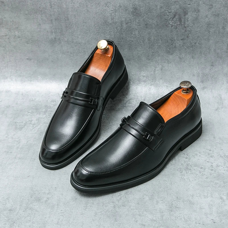 Herrloafers med slät ovandel – Loafers herrmode | LUMINĀFASH