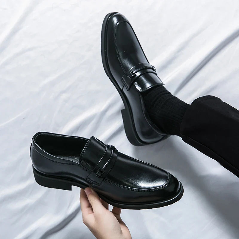 Herrloafers med slät ovandel – detalj 2 | LUMINĀFASH
