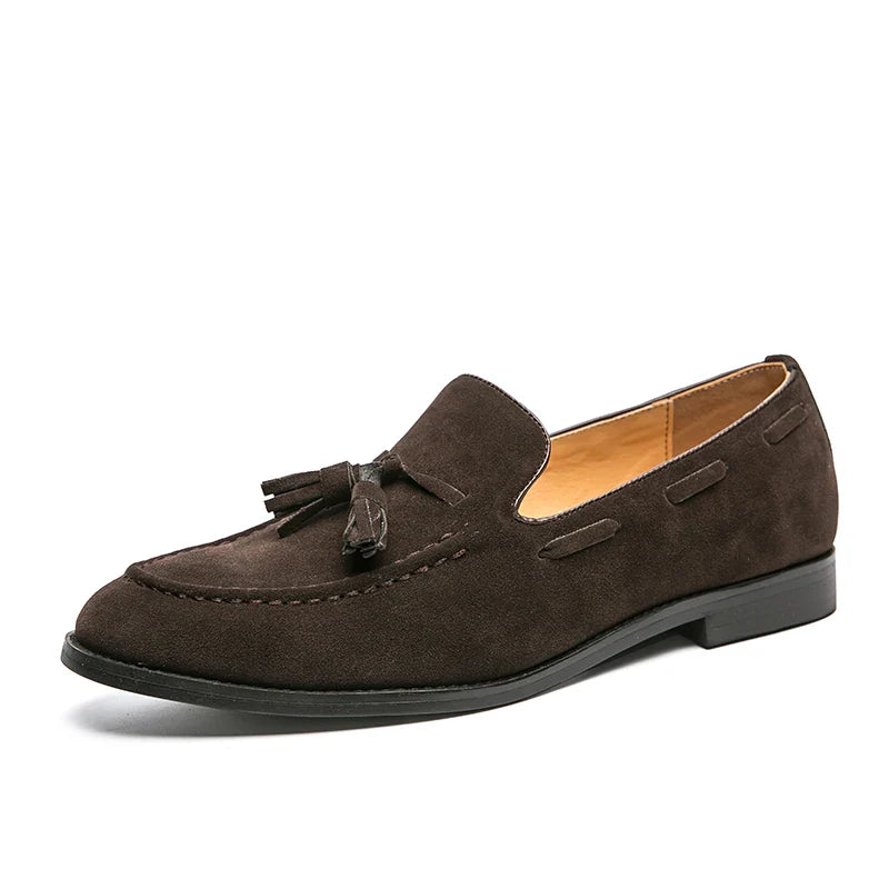Herrloafers med strukturerad ovandel – detalj 2 | LUMINĀFASH
