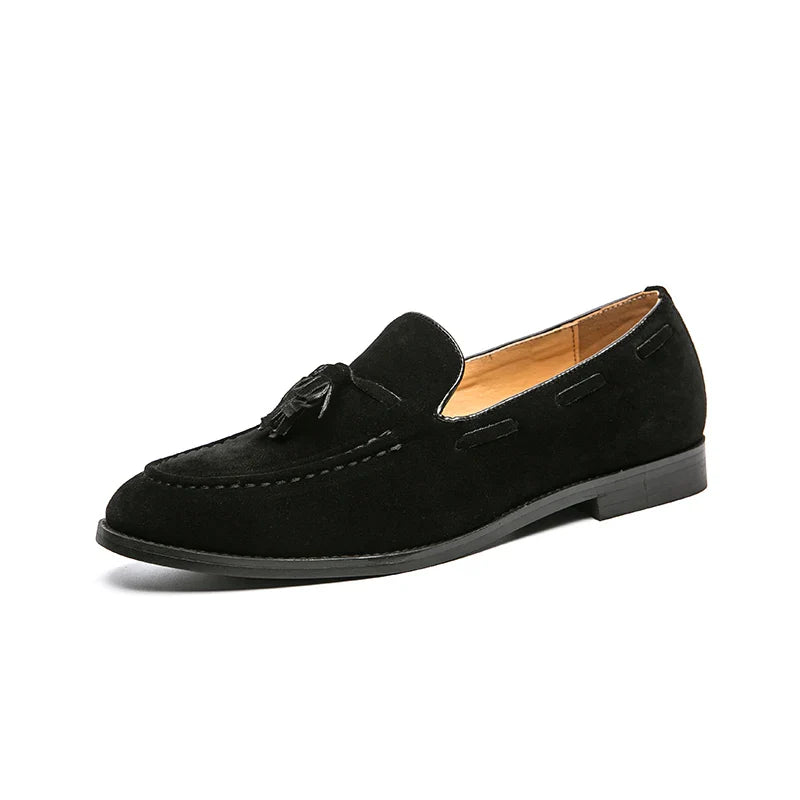 Herrloafers med strukturerad ovandel – Loafers herrmode | LUMINĀFASH