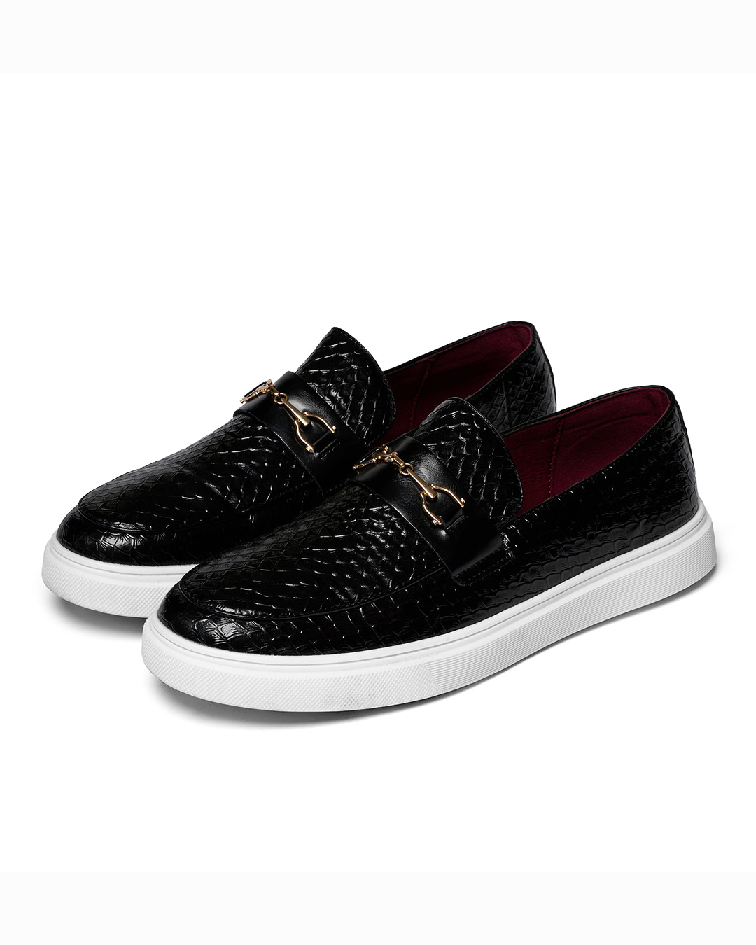 Präglad herrloafers – Loafers herrmode | LUMINĀFASH