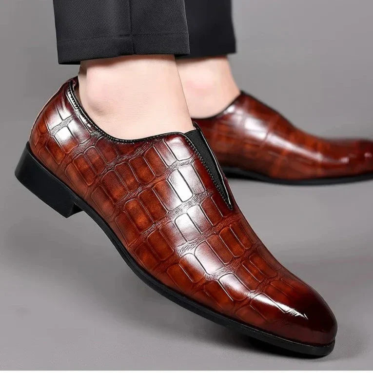 Texturerade herrloafers – Loafers herrmode | LUMINĀFASH