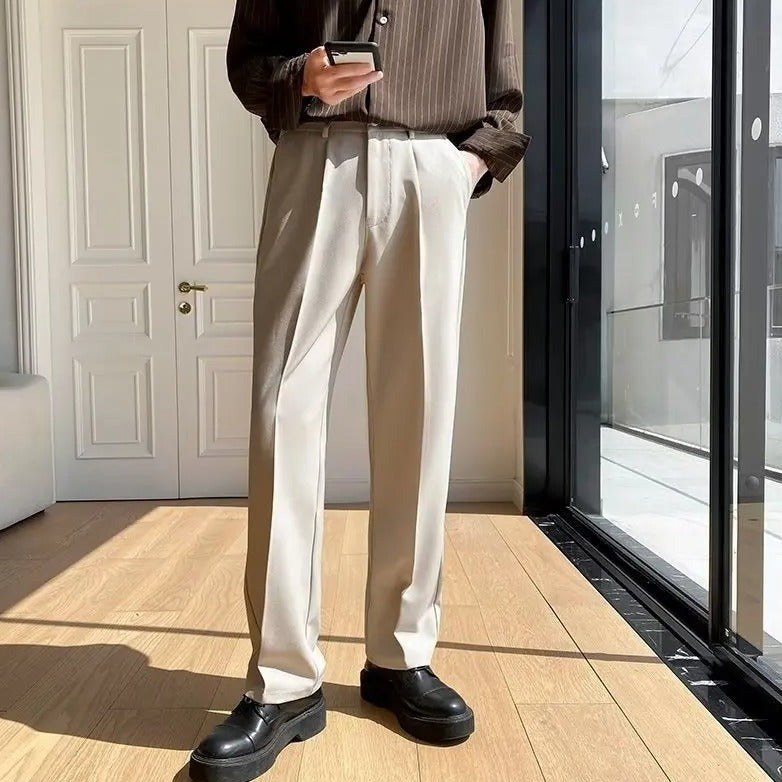 Pantalon homme à plis – Byxor herrmode | LUMINĀFASH