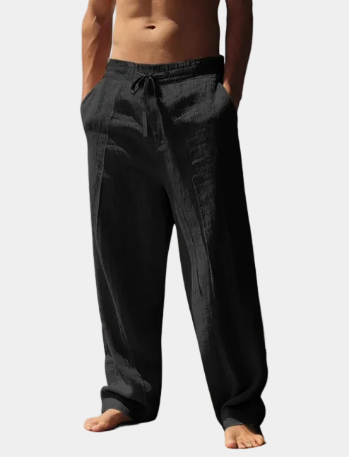 Pantalon homme droit à cordon – detalj 2 | LUMINĀFASH