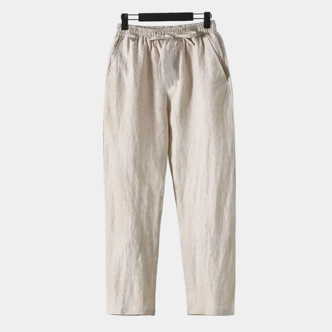 Herrbyxor med snörning – Byxor herrmode | LUMINĀFASH