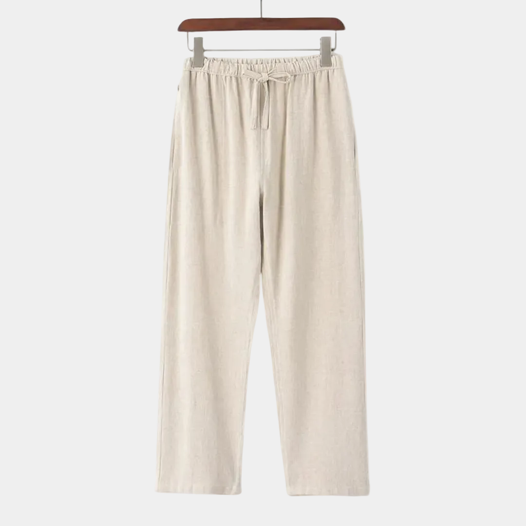 Herrbyxor med snörning – Byxor herrmode | LUMINĀFASH