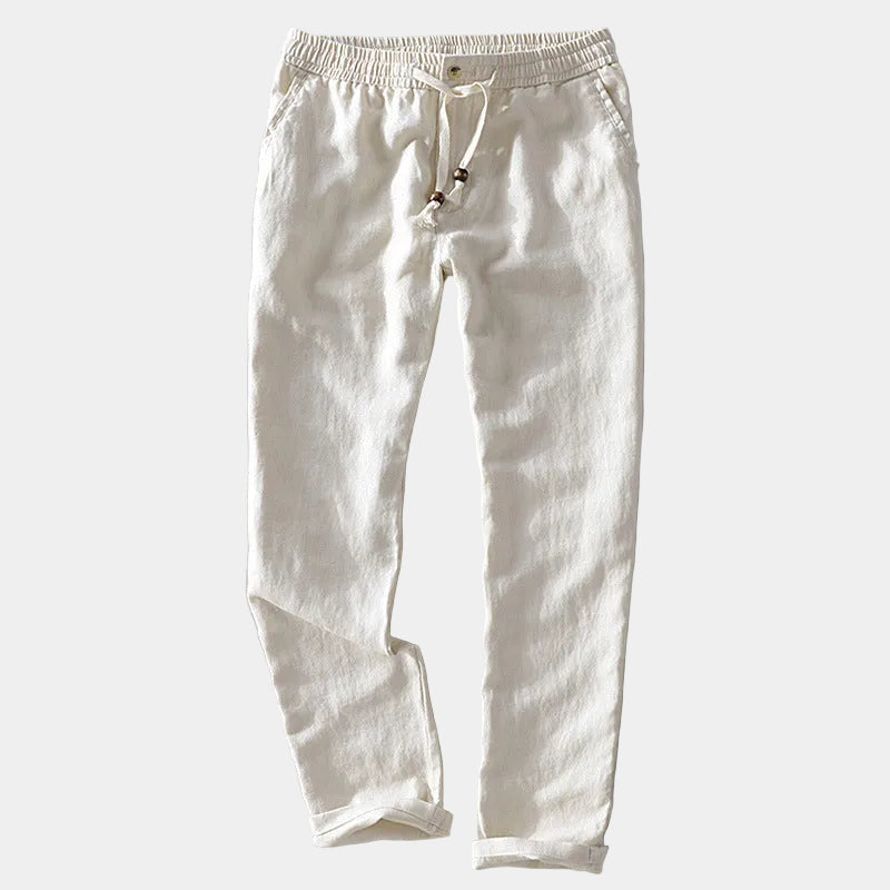 Herrbyxor med rakt snitt – Byxor herrmode | LUMINĀFASH