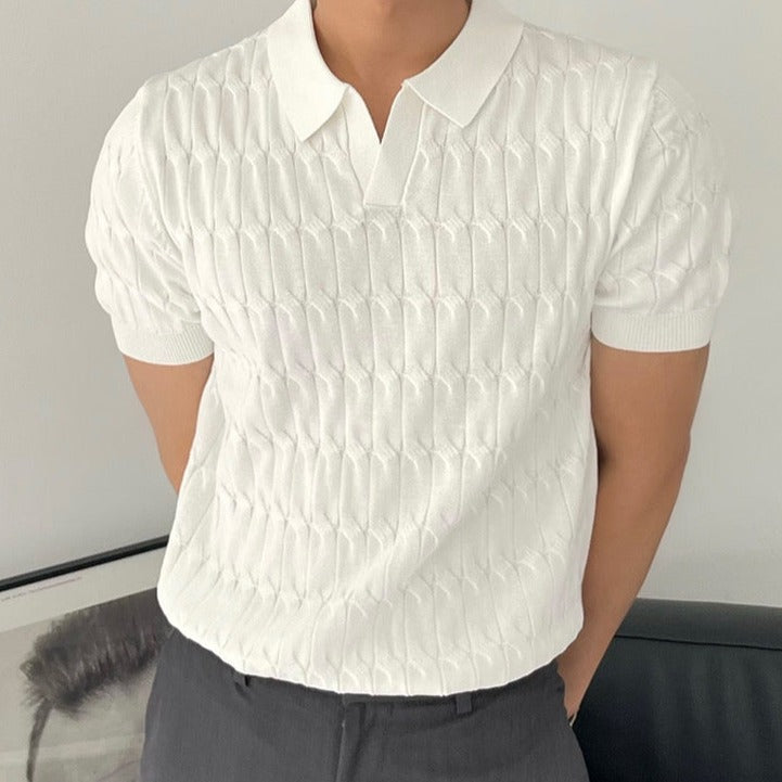 Polo homme manches courtes – detalj 2 | LUMINĀFASH
