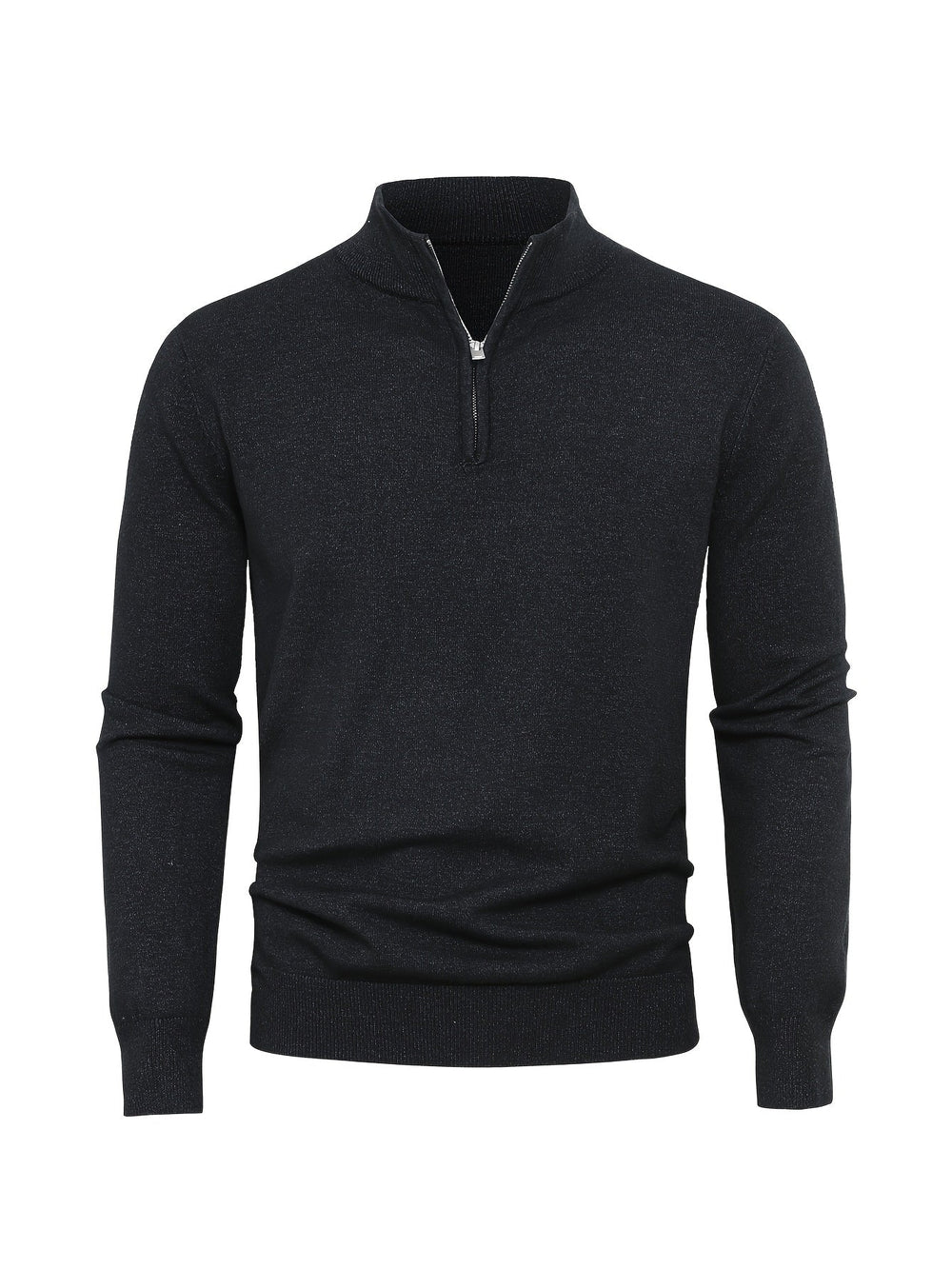Herrpullover med truckförarens krage – detalj 2 | LUMINĀFASH