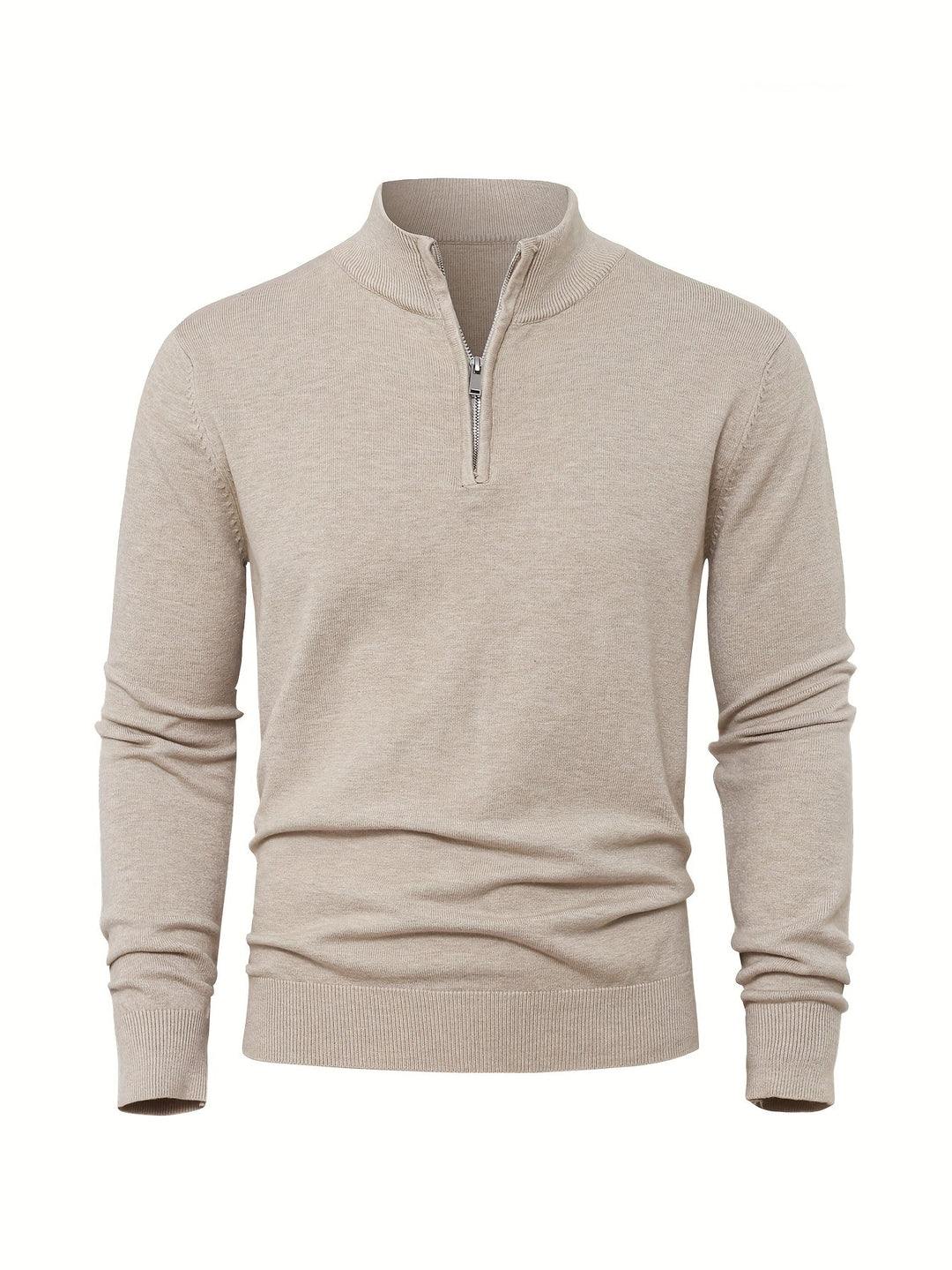 Herrpullover med truckförarens krage – Tröja herrmode | LUMINĀFASH