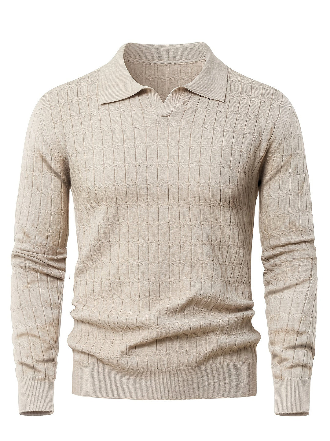 Herrpullover med polokrage – Tröja herrmode | LUMINĀFASH
