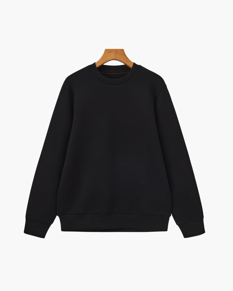 Herrpullover med rund hals – Tröja herrmode | LUMINĀFASH