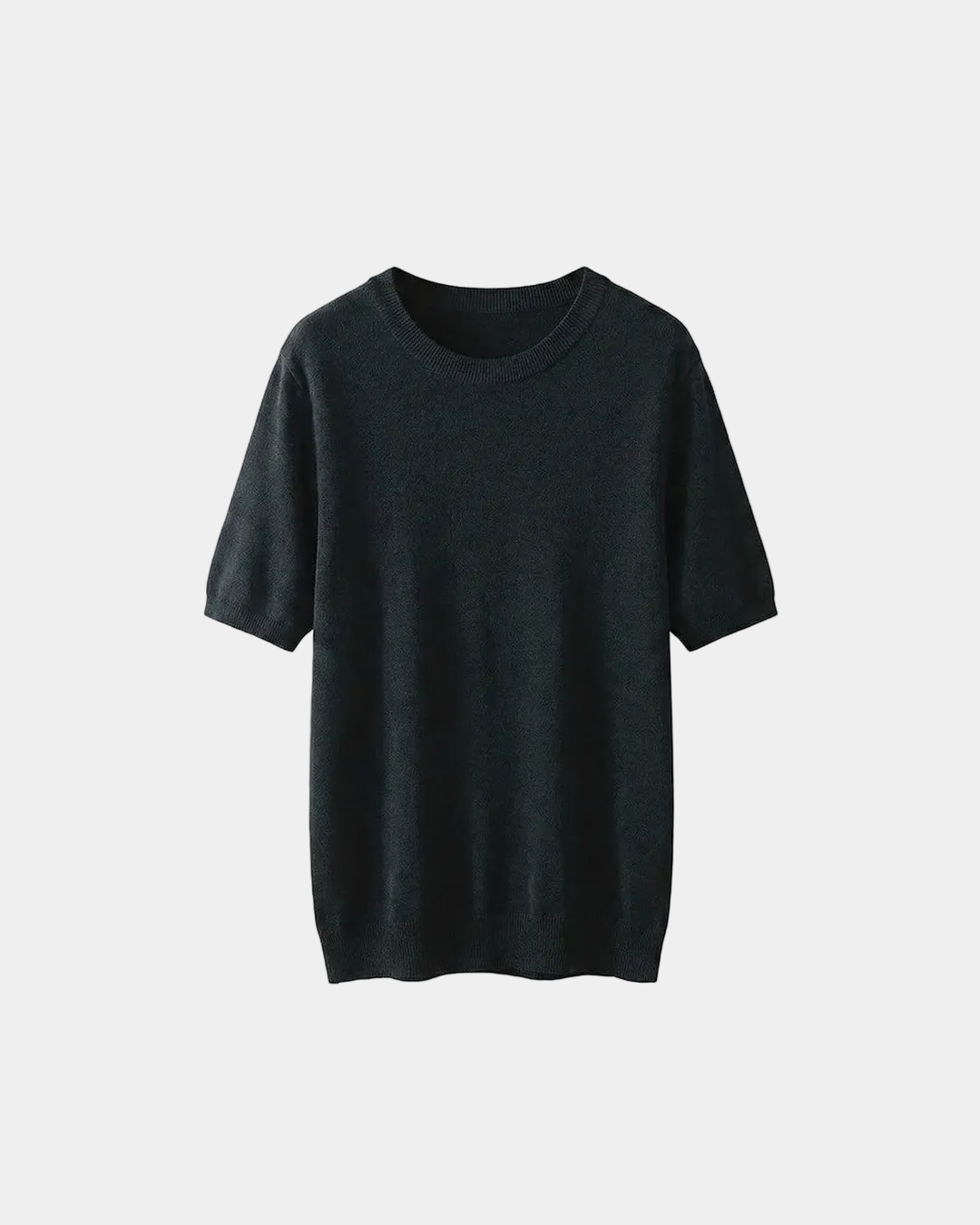 Herrpullover med rund hals och korta ärmar – Tröja herrmode | LUMINĀFASH