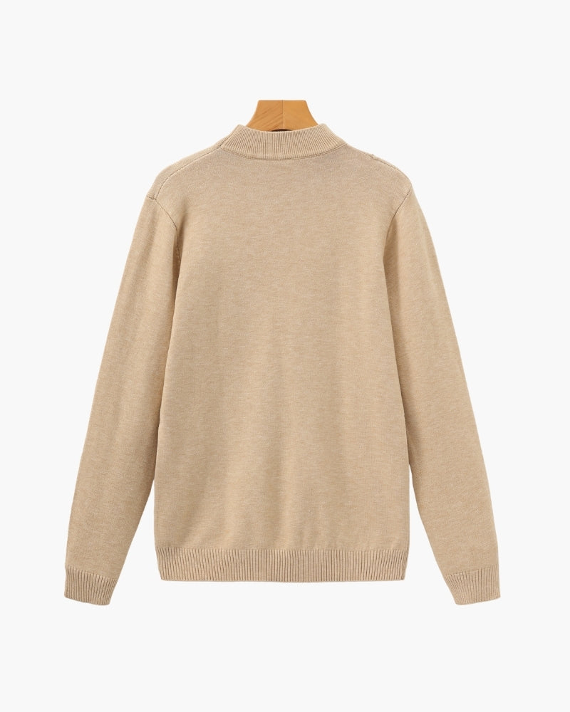 Herrpullover med långa ärmar – detalj 2 | LUMINĀFASH