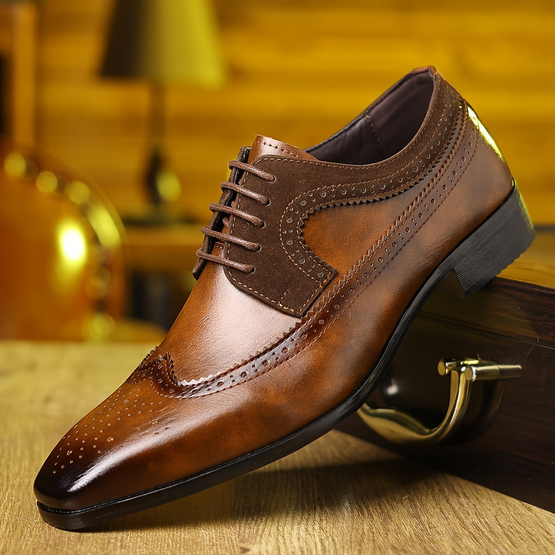 Perforerade herrrichelieus – Skor herrmode | LUMINĀFASH