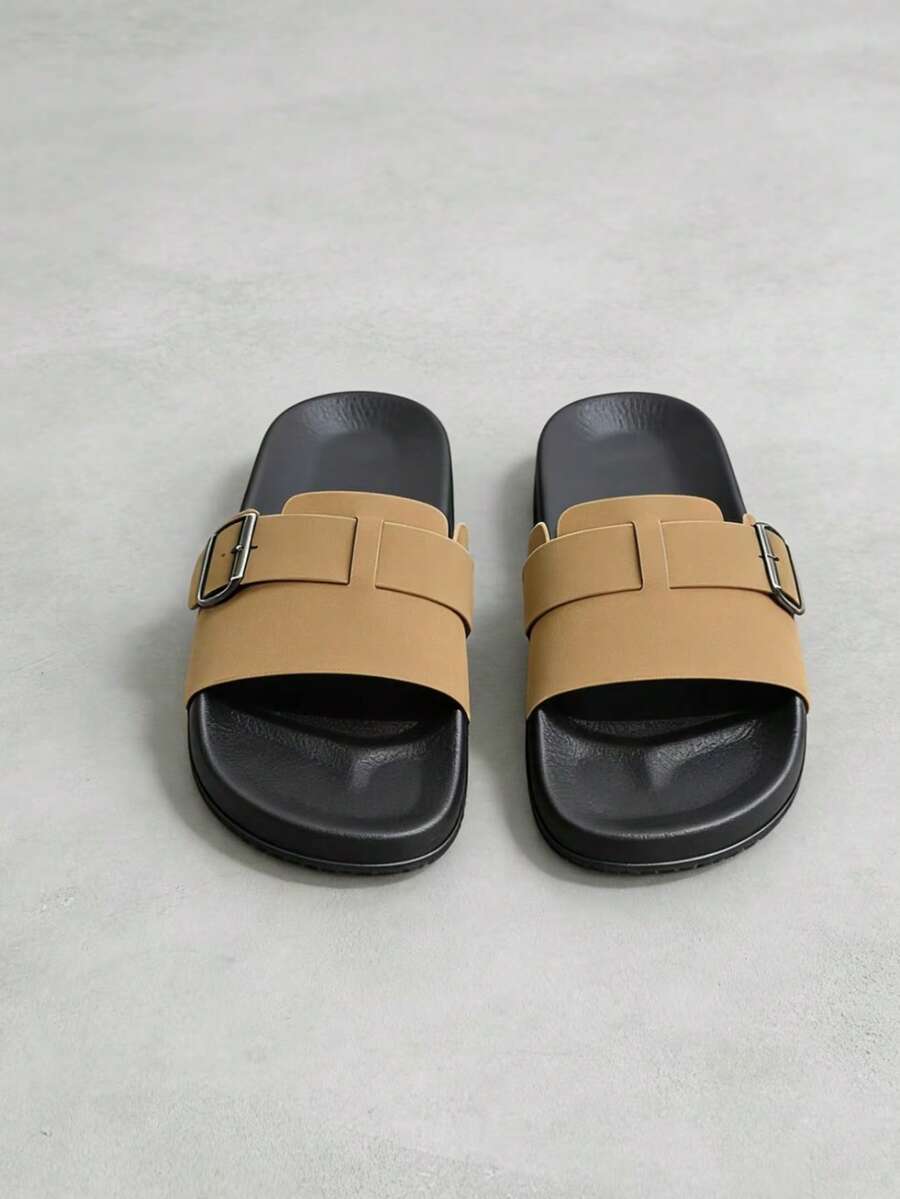 Herrsandaler med spänne – detalj 2 | LUMINĀFASH