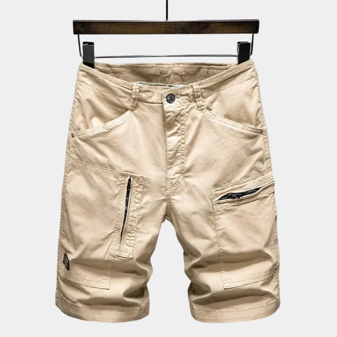 Herrcargoshorts med dragkedja – Shorts herrmode | LUMINĀFASH