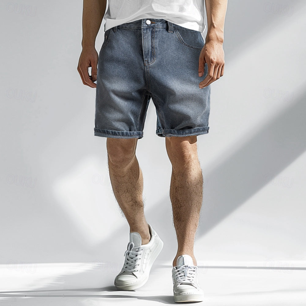 Herrjeansshorts – Shorts herrmode | LUMINĀFASH