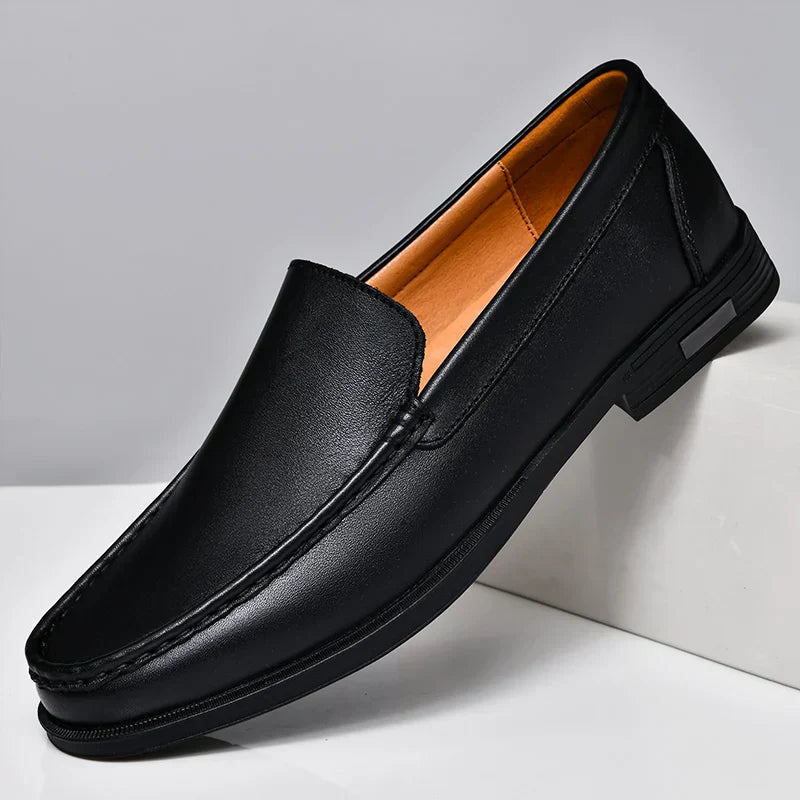 Herrloafers med sydd tå – Loafers herrmode | LUMINĀFASH