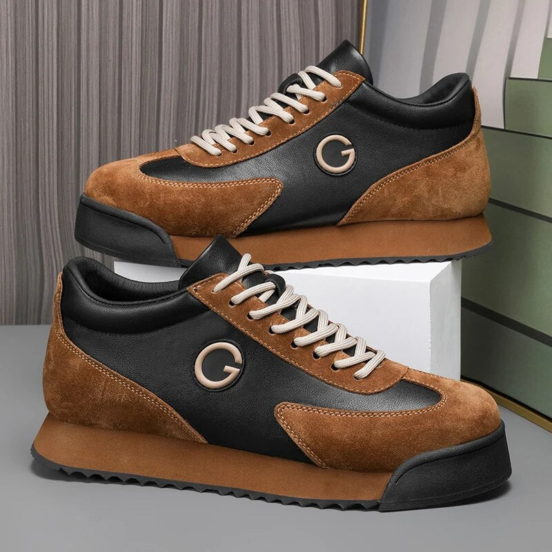 Herrsneakers med snörning – detalj 2 | LUMINĀFASH